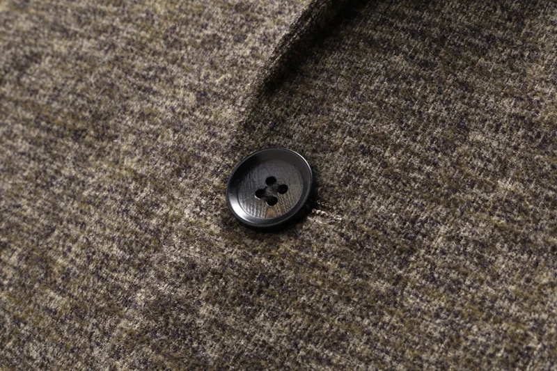 

Blazer Masculino 2020 Autumn Winter New Business Khaki Two Buckles Men Suit High Quality Solid Formal Wear Blazer Men Coat