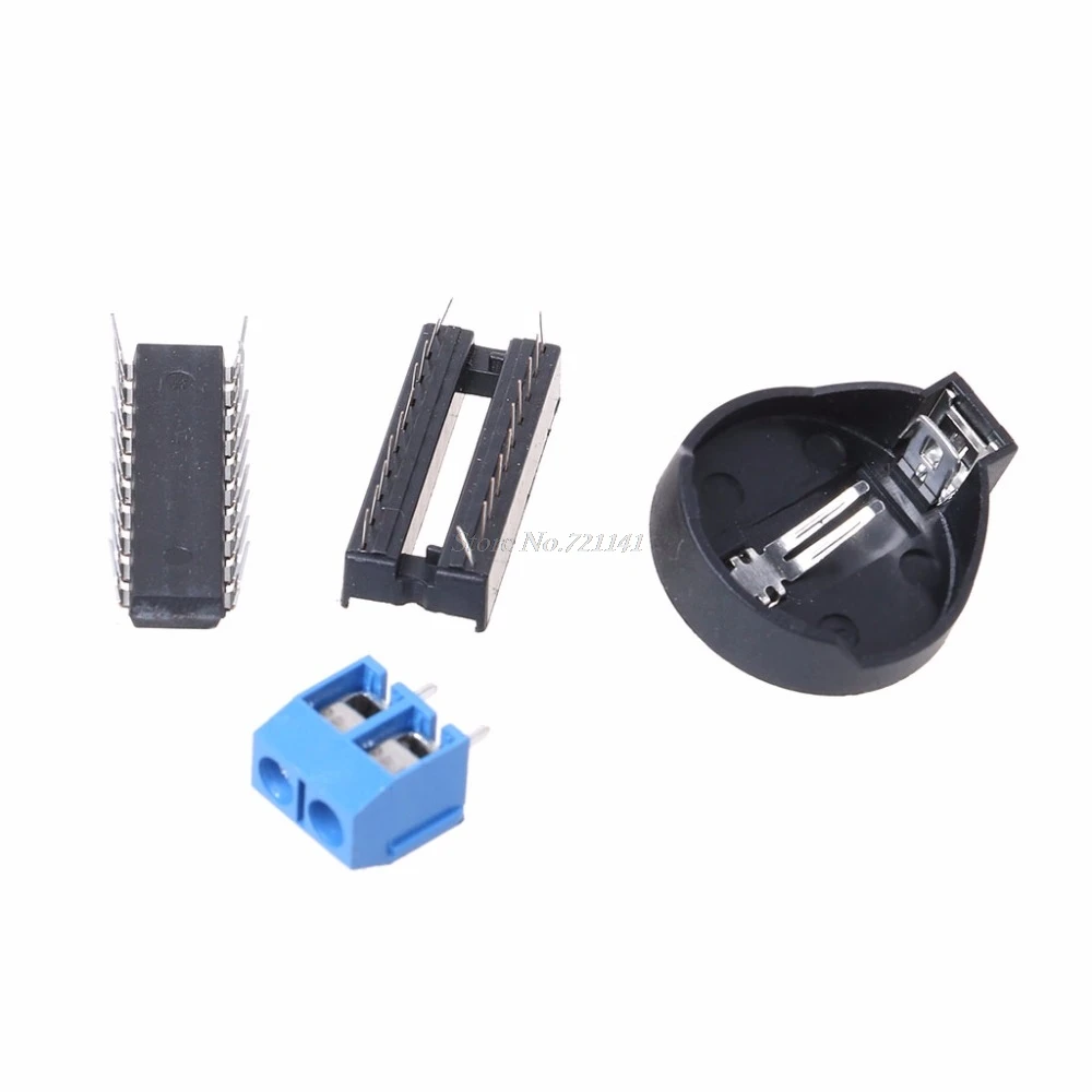 5V AT89C2051 шесть светодиодный светодиодных электронных часов 51 MCU компонентов DIY