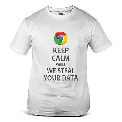 Белая мужская футболка s Scroogled против Google Keep Calm We steel Data одежда 2019 аниме Harajuku