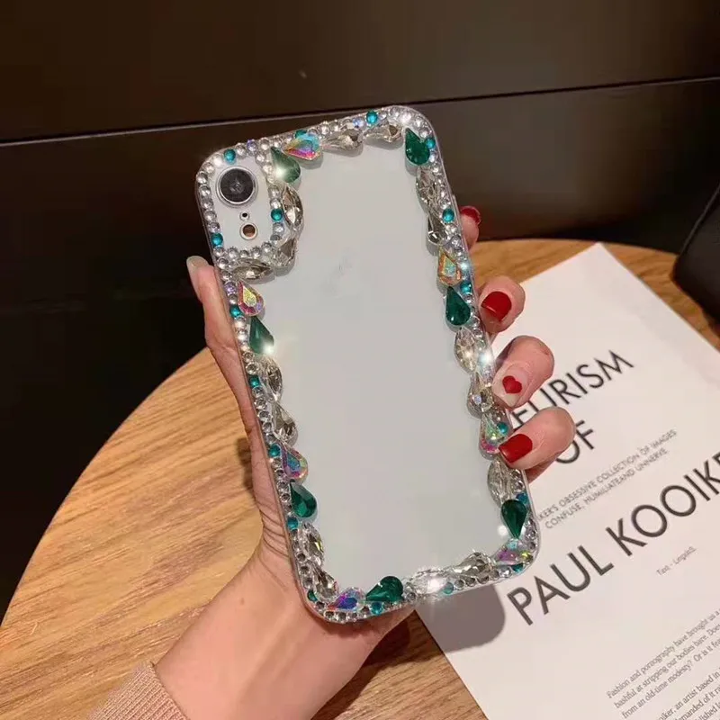 Чехол Marchcover с блестящими кристаллами и стразами для iPhone XS MAX XR X 8 7 6S 6 Plus прозрачный