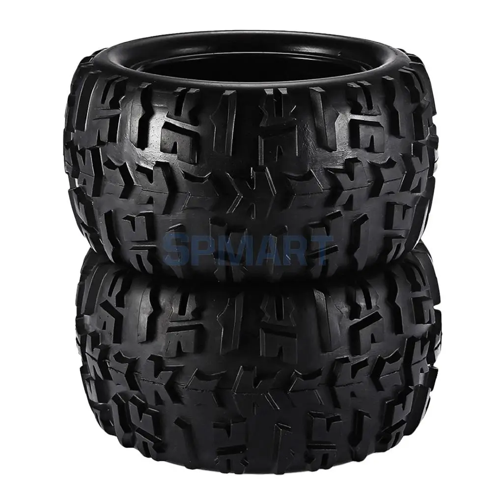 2 Pieces 1/8 Climbing RC Car Monster Trucks Tires Wheels Rim for HSP HPI E-MAXX Savage LRP Spare Parts | Игрушки и хобби