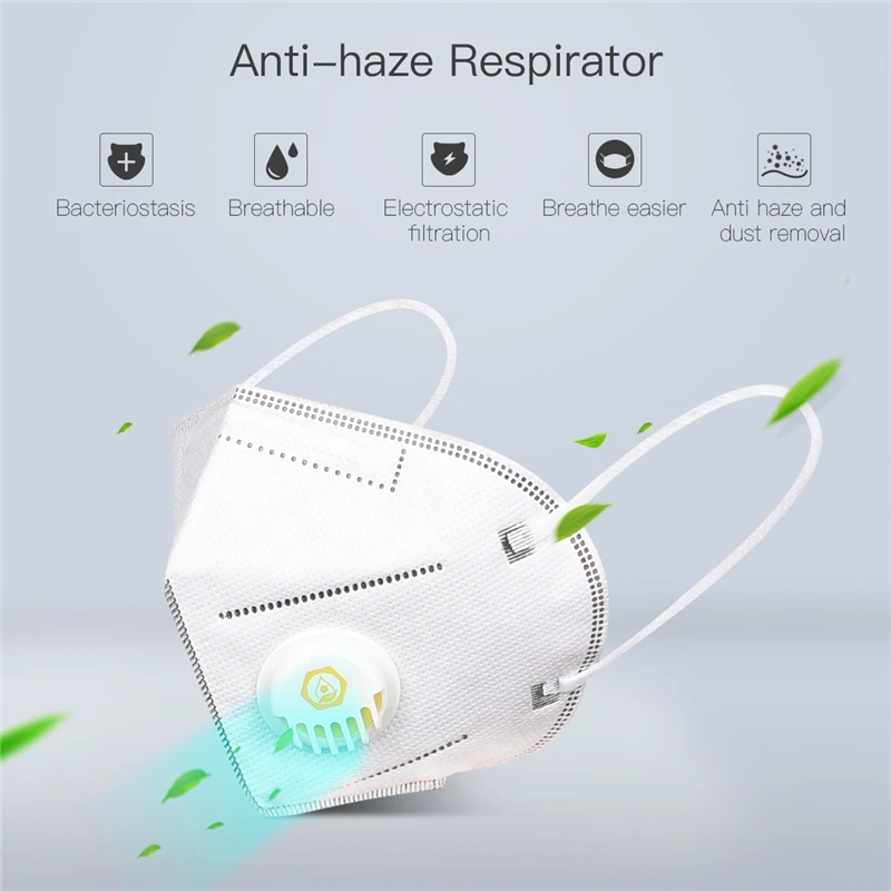 3D нетканый респиратор для лица и рта, маска, анти-туман, дымка, PM2.5, маски, фильтр загрязнения воздуха, дыхательный клапан, защита от пыли