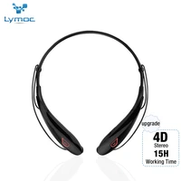 lymoc upgrade y98 4d stereo bluetooth headset neckband wireless earphones v4 2 sport headphone 15hrs playtime handfree hd mic