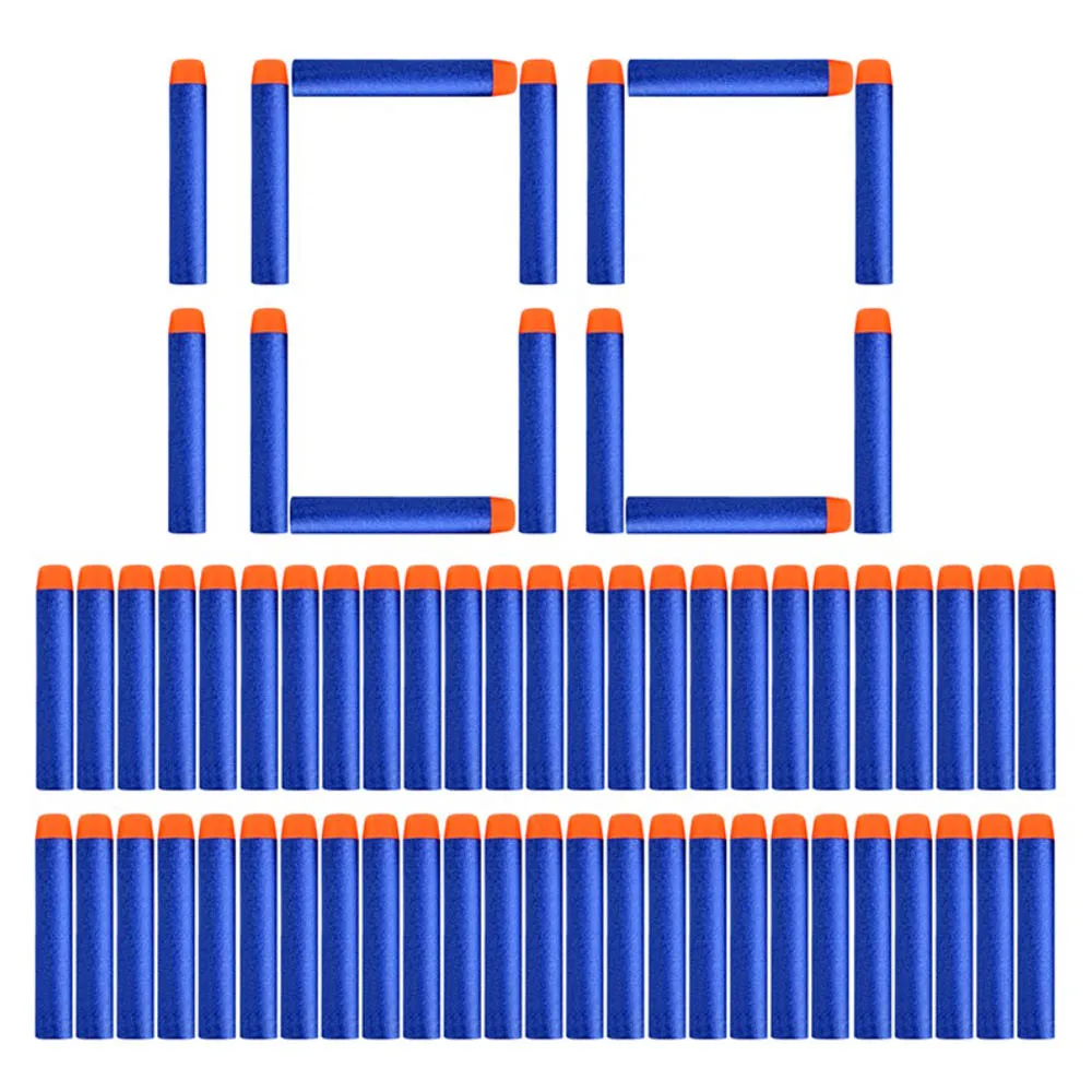100pcs Bullets Мягкие пули Viciviya, игрушечный пистолет, дротики, костюм для Nerf, игрушечный пистолет Silah, пистолетный снайперский пистолет, Oyuncak Silah, пули, костюм для Nerf, пистолет, подарок - Цвет: 100pcs Bullets