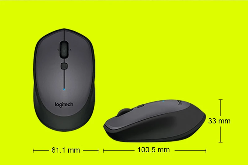 Беспроводная мышь logitech M336, симметричный дизайн, Bluetooth, цветная мышь, 1000 dpi, оптическая, для офиса и дома