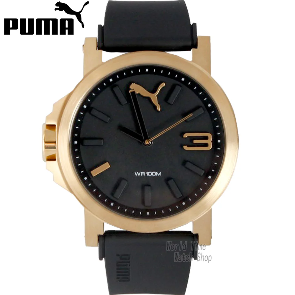 PUMA часы guardare мужчин и женщин модное серия di rotazione Многофункциональный ди cronometraggio del движение del cristallo, часы для мужчин - Цвет: PU103462013-1