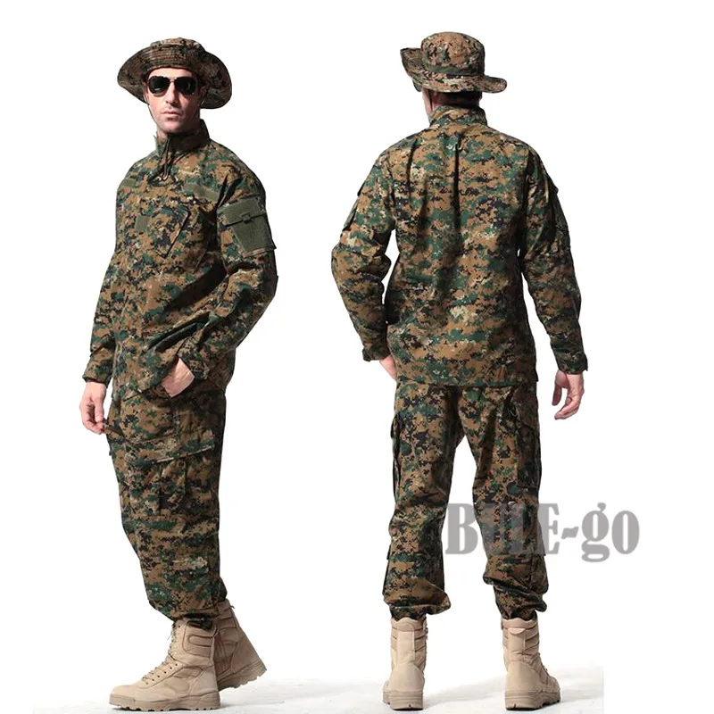 Мужская камуфляжная армейская боевая униформа ACU Multicam камуфляжный комплект