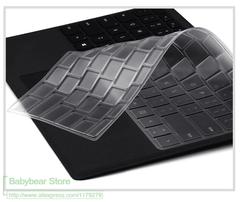 Чехол для ноутбука из прозрачного ТПУ Microsoft Surface 1 2 3 Pro 4 5 Защита клавиатуры