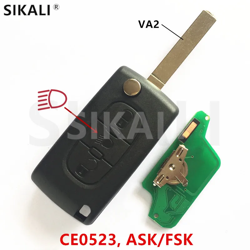 Ключ дистанционного управления SIKALI 3BT для PEUGEOT Partner 807 307 207 407 308 CC Expert SW лампа/кнопка