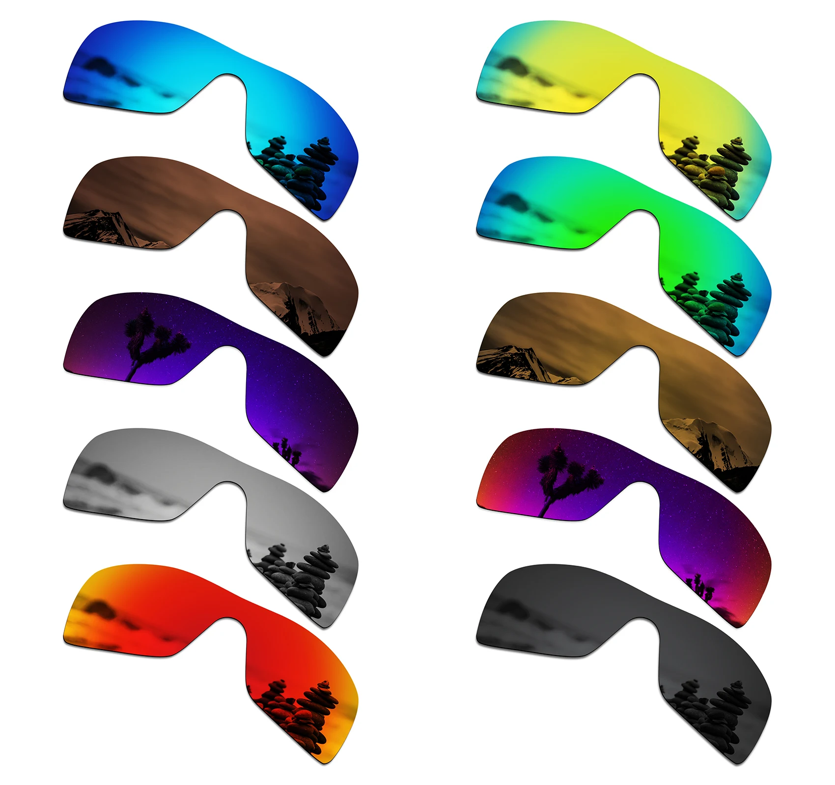 Поляризованные Сменные линзы SmartVLT для солнцезащитных очков Oakley Batwolf-несколько