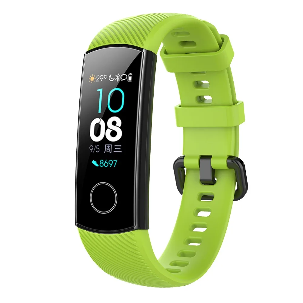 In Stock Silicone Wrist Strap For Huawei Honor Band 4 Standard Version Smart Wristband Sport Bracelet Band honor band 4 Correa