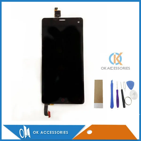 ЖК-дисплей и дигитайзер сенсорного экрана для ZTE Nubia Z7 Mini NX507J черного цвета с