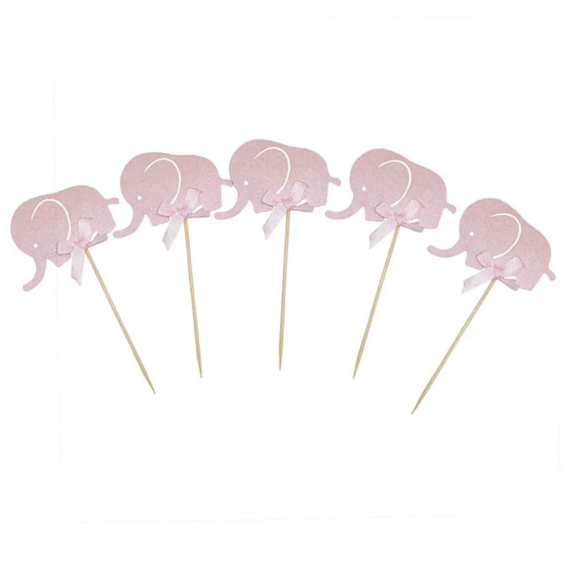 cake topper pink Детские вечерние украшения для душа, набор для мальчиков/девочек, детские воздушные шары, баннеры, украшения для детского дня рождения, сделай сам - Цвет: cake topper pink
