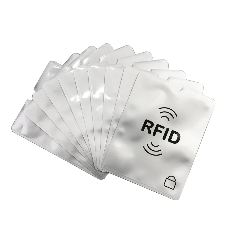 10 шт./лот блокирующий кошелек Анти RFID Чехол держатель рукава Сканирование