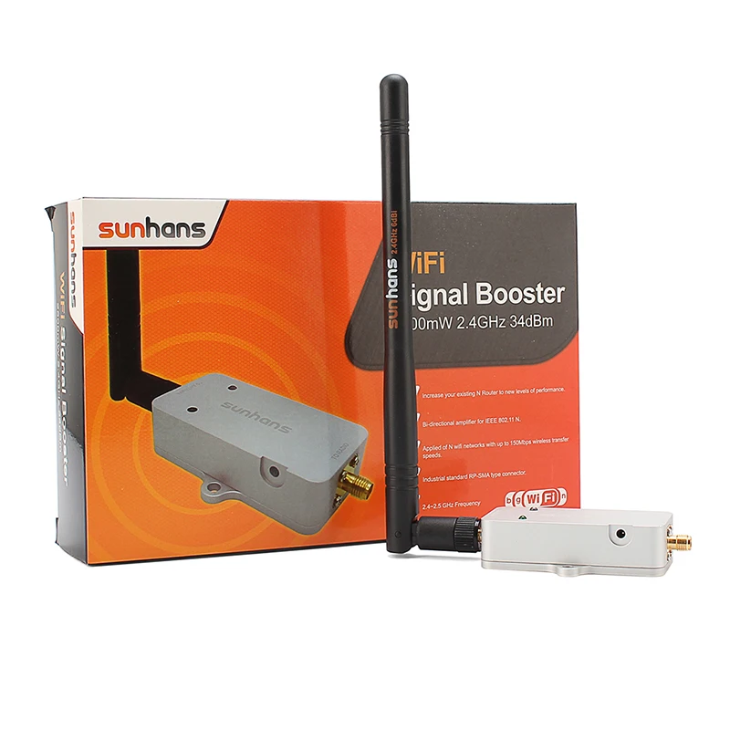 Wi fi усилители SUNHANS 2 5 Вт 4 ГГц 802.11n/b/g беспроводной LAN усилитель сигнала для