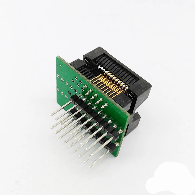Фото Программируемый адаптер SOP18 SOIC18 SO18 к DIP18, штырьковый шаг 1,27 мм, ширина корпуса ис 7,5 мм, мил, тестовая розетка ИС, переходник ZIF с открытым верхо... №4