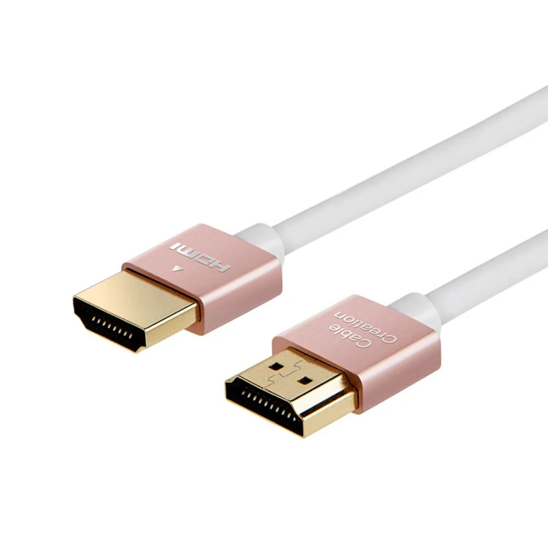 Ультратонкий HDMI штекер 2 0 высокоскоростной низкопрофильный кабель видеокабели