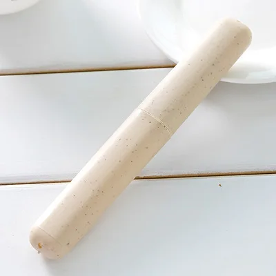 apricot Аксессуары зубная щетка для путешествий, крышка для трубки, крышка, модная Пластиковая Ручка Чемодана для багажа, переносная упаковка, Органайзер - Цвет: apricot