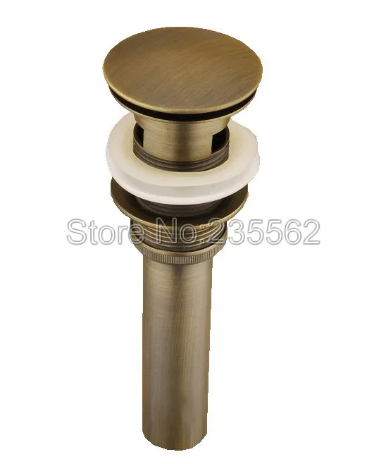 Большой круглый колпачок в ретро стиле с латунной поверхностью для раковины и