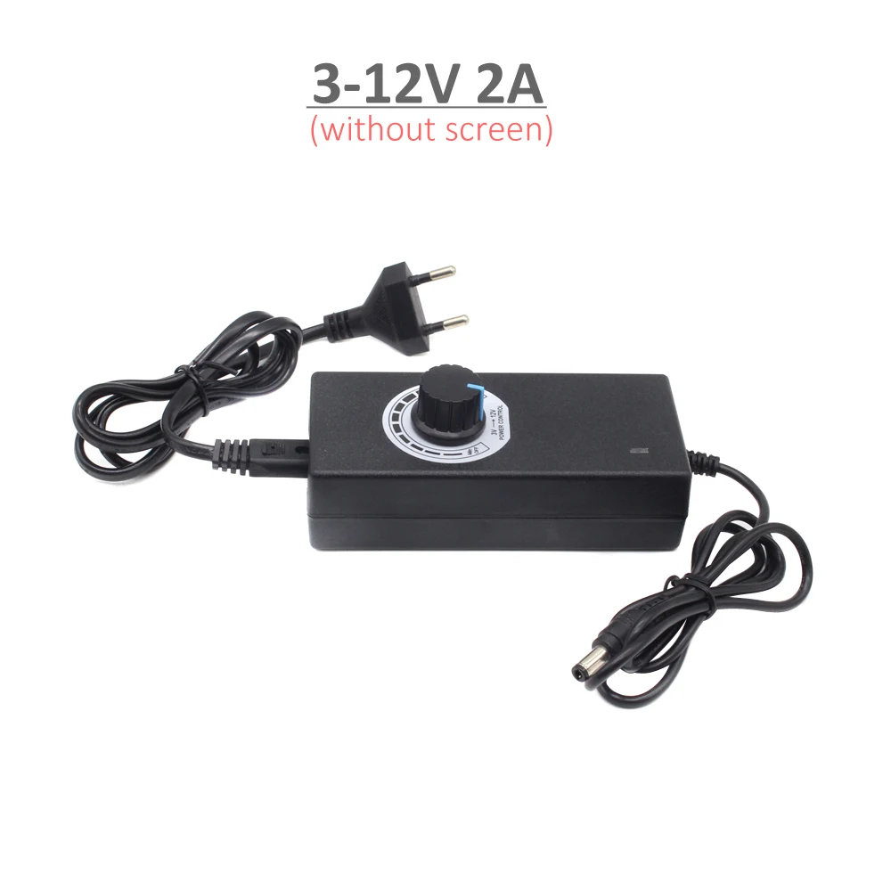 3-12V 2A Регулируемый Мощность адаптер Напряжение Регулируемый 5V 12V 24V светодиодный драйвер 2A 3A 5A Дисплей переключение Питание освещение Трансформатор - Цвет: 3-12V 2A