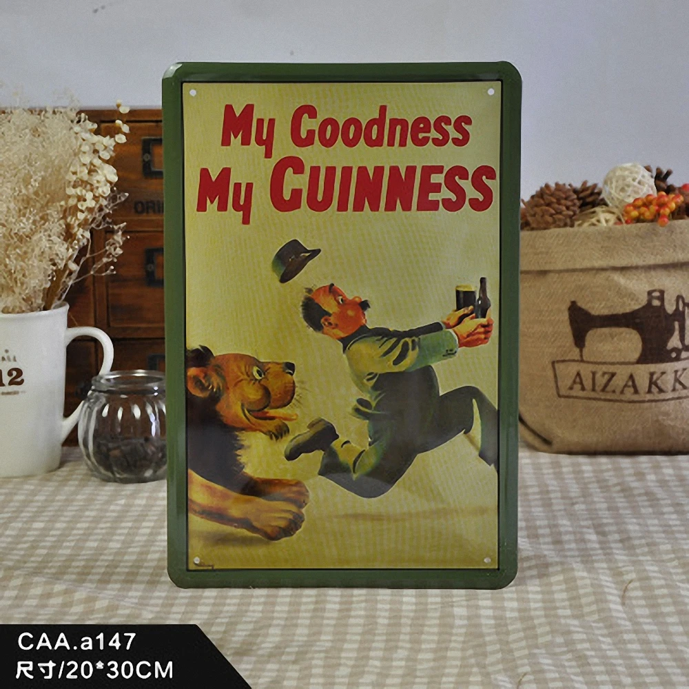 My Goodness Guinness винтажные оловянные вывески подарок для паба настенная живопись