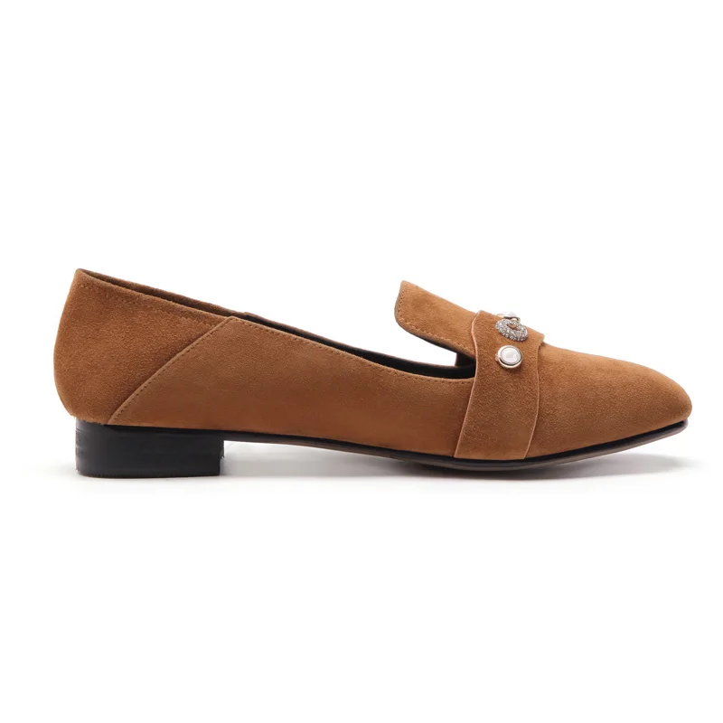 Phoentin/Детские замшевые лоферы женская обувь из натуральной кожи без шнуровки