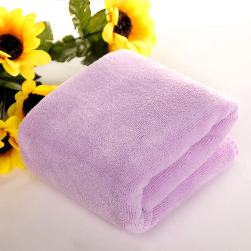 Light purple Горячая 1 шт. 30*30 см полотенце для чистки посуды принадлежности для дома сухие полотенца для волос полотенце для мытья Популярные чистящие инструменты мягкие - Цвет: Light purple