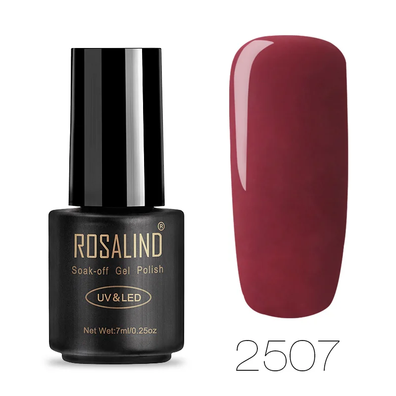 RA2507 ROSALIND Гель-лак для ногтей гель-праймер полуперманентное верхнее покрытие УФ 7 мл цвета все для маникюра Гибридный Гель-лак для нейл-арта - Цвет: RA2507