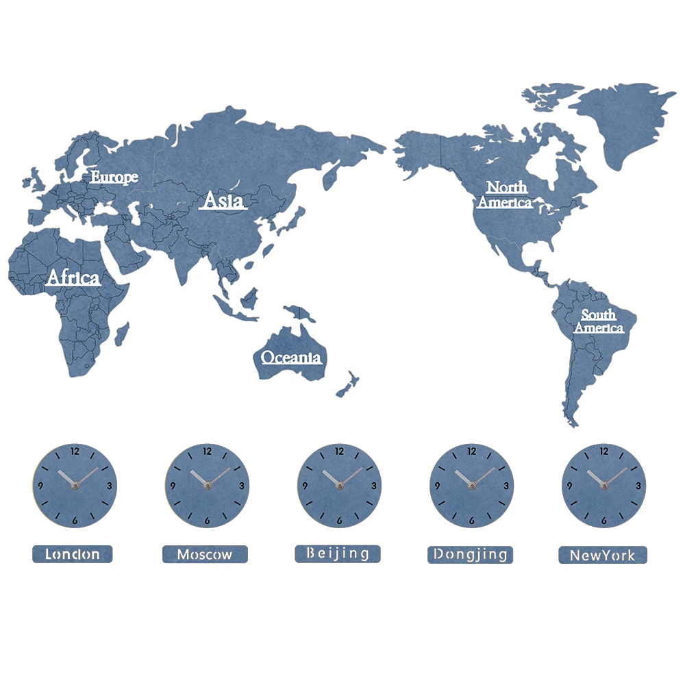 

World Map Round Wall Clocks 2019 New Arrivals Large Quartz Clock Needles Modern European Style Home Decor Relogio De Parede