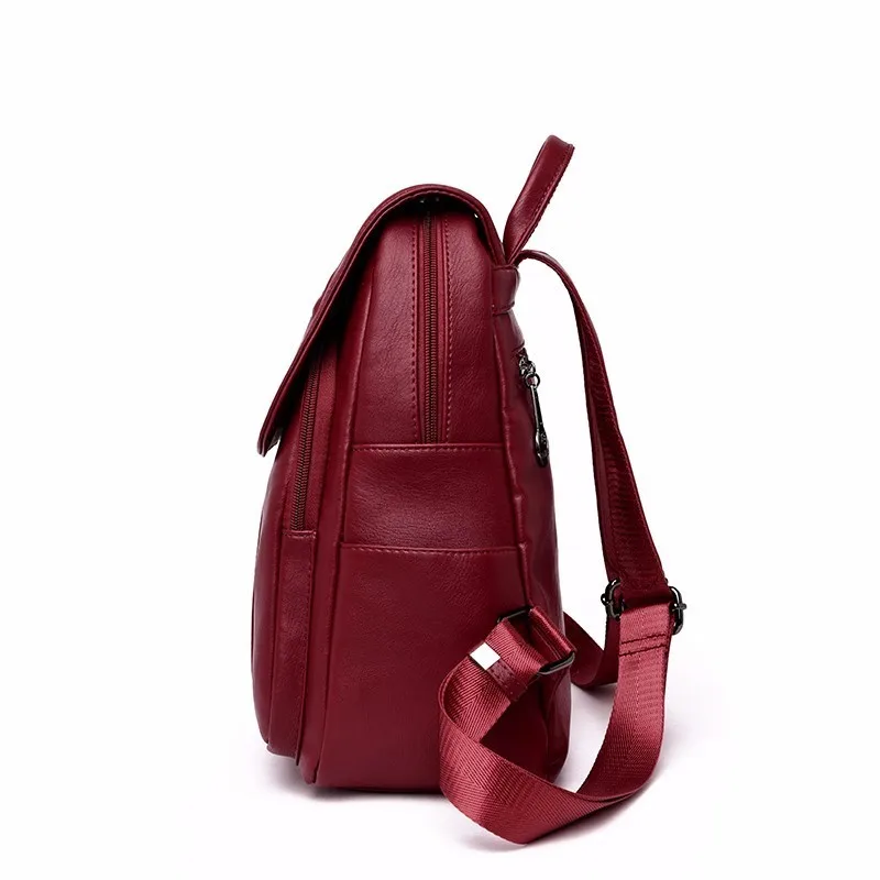 Женские кожаные рюкзаки, высокое качество, Mochila Feminina, школьный рюкзак в консервативном стиле для девочек, повседневный рюкзак для путешествий, женский рюкзак