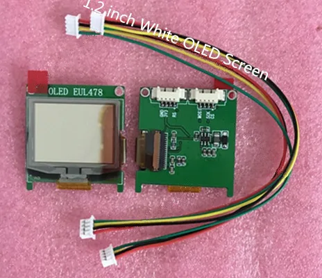 NoEnName_Null 1 2 дюйма SPI белый oled экран с адаптерной платой SSD1327 Drive IC 128*96| |
