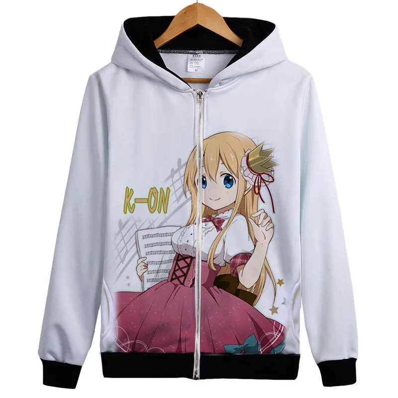 K-ON толстовка с капюшоном японское музыкальное аниме Kon Hirasawa Yui Akiyama Mio Tainaka Ritsu