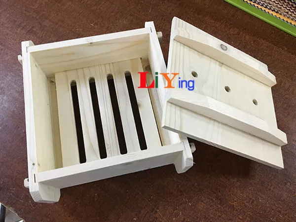 Бамбуковая Паровая корзина с крышкой 5 дюймов квадратная деревянная коробка tofu