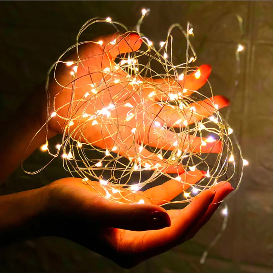 

Holiday Copper Wire LED String Lights 3M/5M For Wedding Party Decoration/Christmas Treen/CHildren Home Room Led Lighting