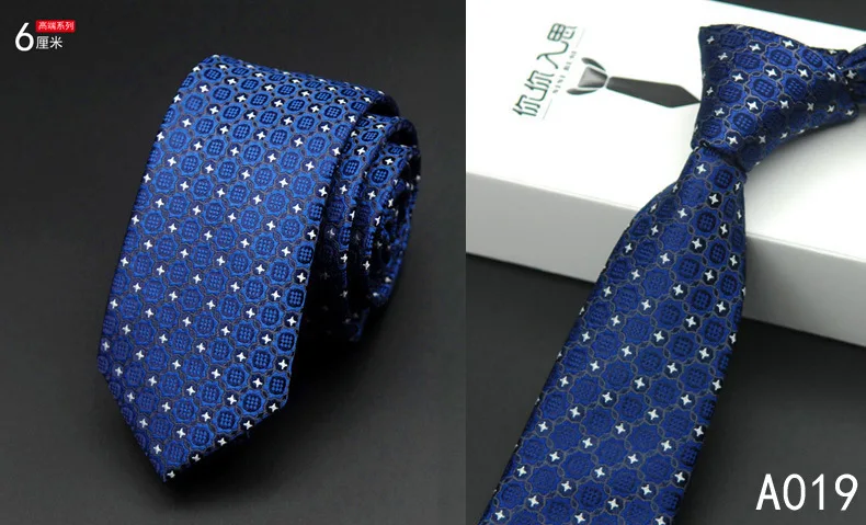 

Neck Ties for Men 6cm SKinny Polyester Silk Neckties Star Print Business Neckwear Corbatas Wedding Suits Gravatas