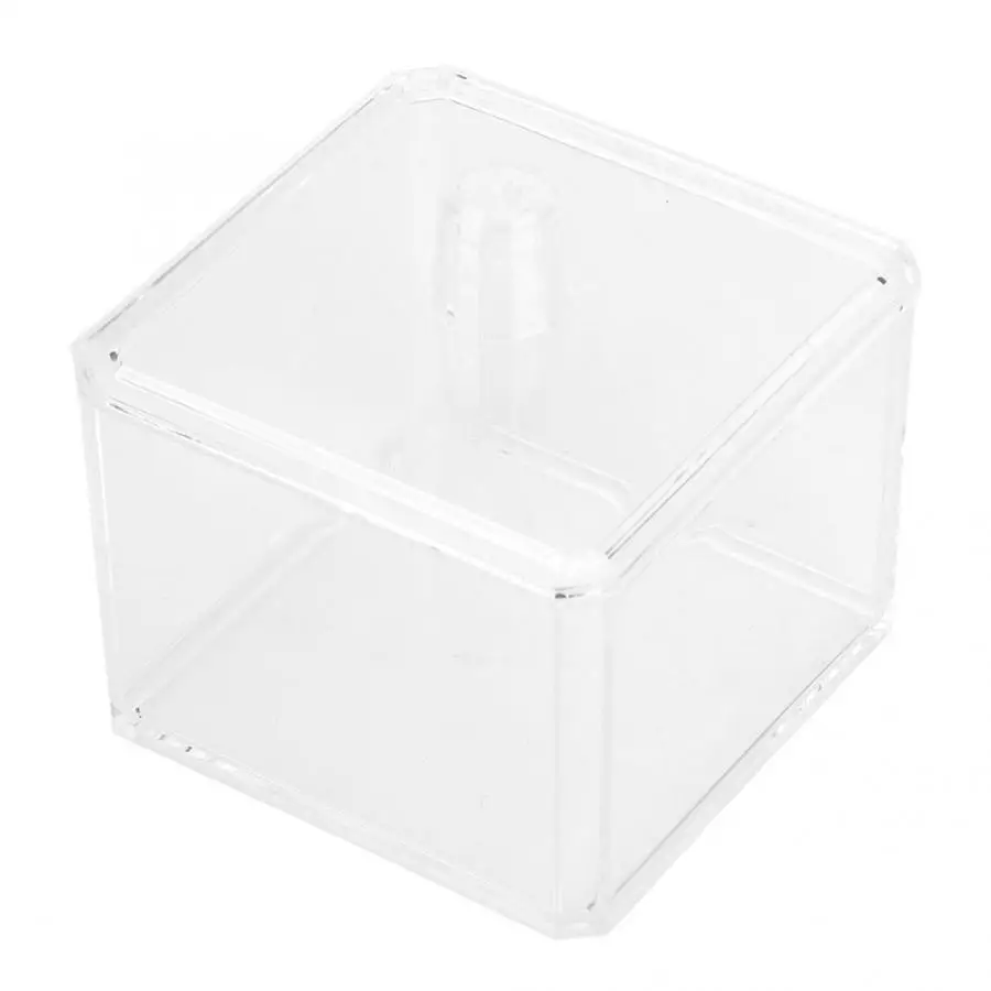 Acrylic Transparent Cotton Swab Storage Case Holder Container Organizer Makeup Brushes 4 | Красота и здоровье