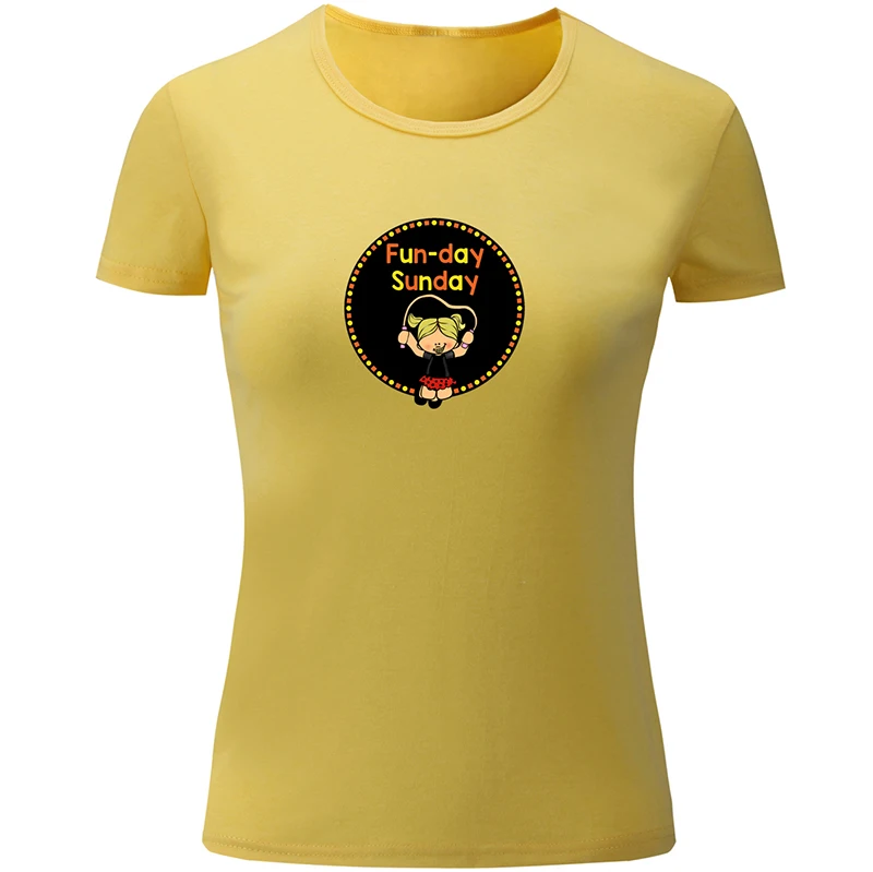 Женская футболка с коротким рукавом хлопковая Футболка принтом