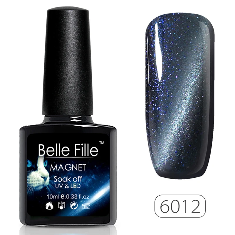 BELLE FILLE кошачий глаз УФ гель лак для ногтей розовый Лаки полу постоянный польский