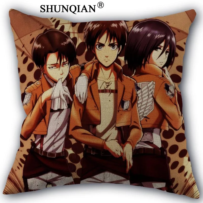 Новое поступление декоративная подушка атака на Титанов 45x45 см|attack on titan pillow|pillow