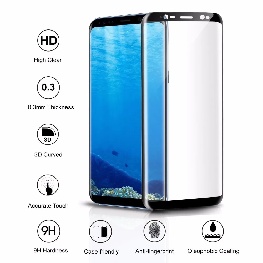 3D для samsung Galaxy S8 Plus S7 S6 Edge закаленное стекло на Tremp S 7 S 6 Edge S 8 протектор экрана лист протектор экрана S8+ 8 S