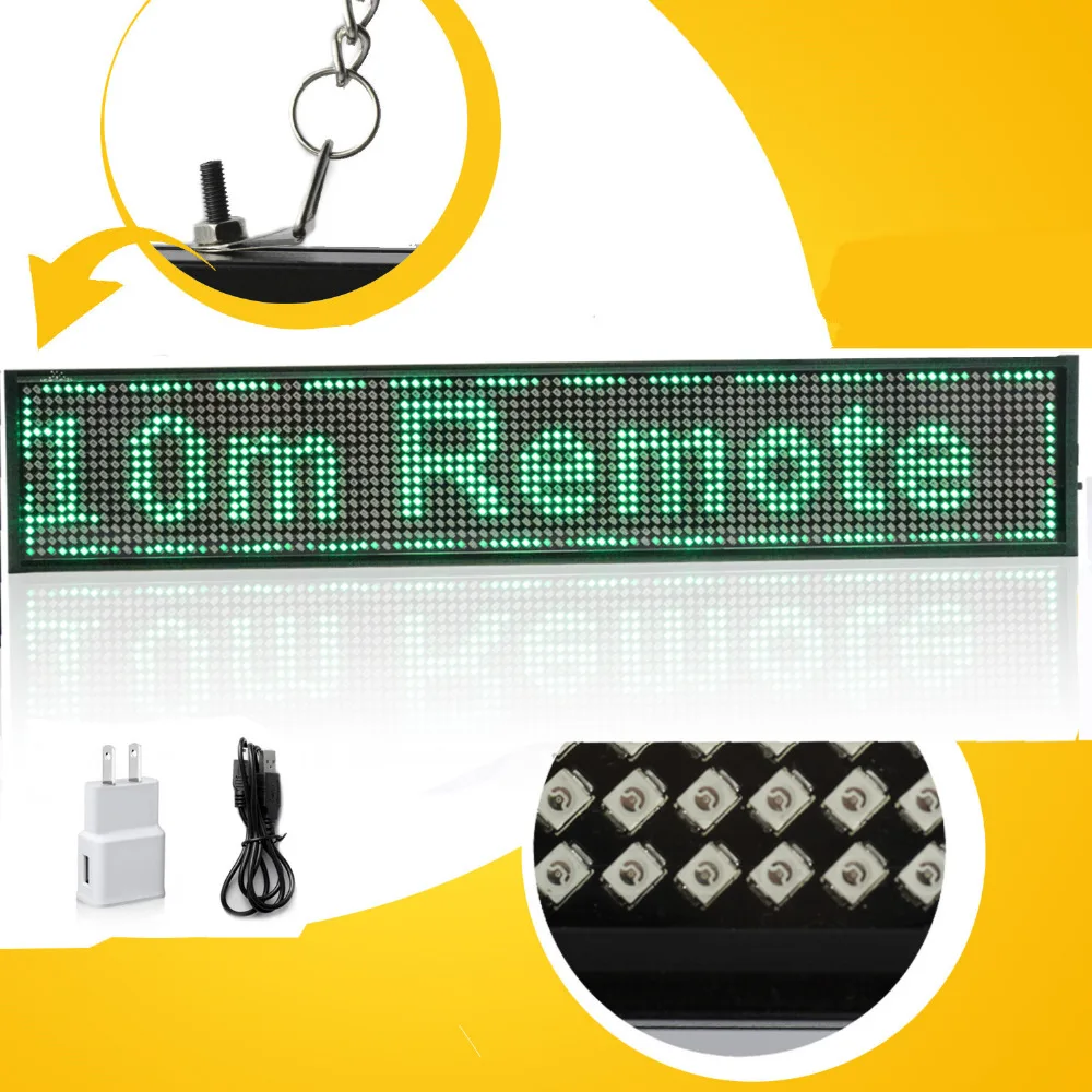 P5mm SMD Led Sign For ios Phone WIFI Remote Control Programmable Scrolling Message LED Display Board For Business