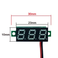 0 28inch dc2 4 30v led display volmeter electrical digital voltage meters portable adjustable accuracy voltage measuring 2 lines