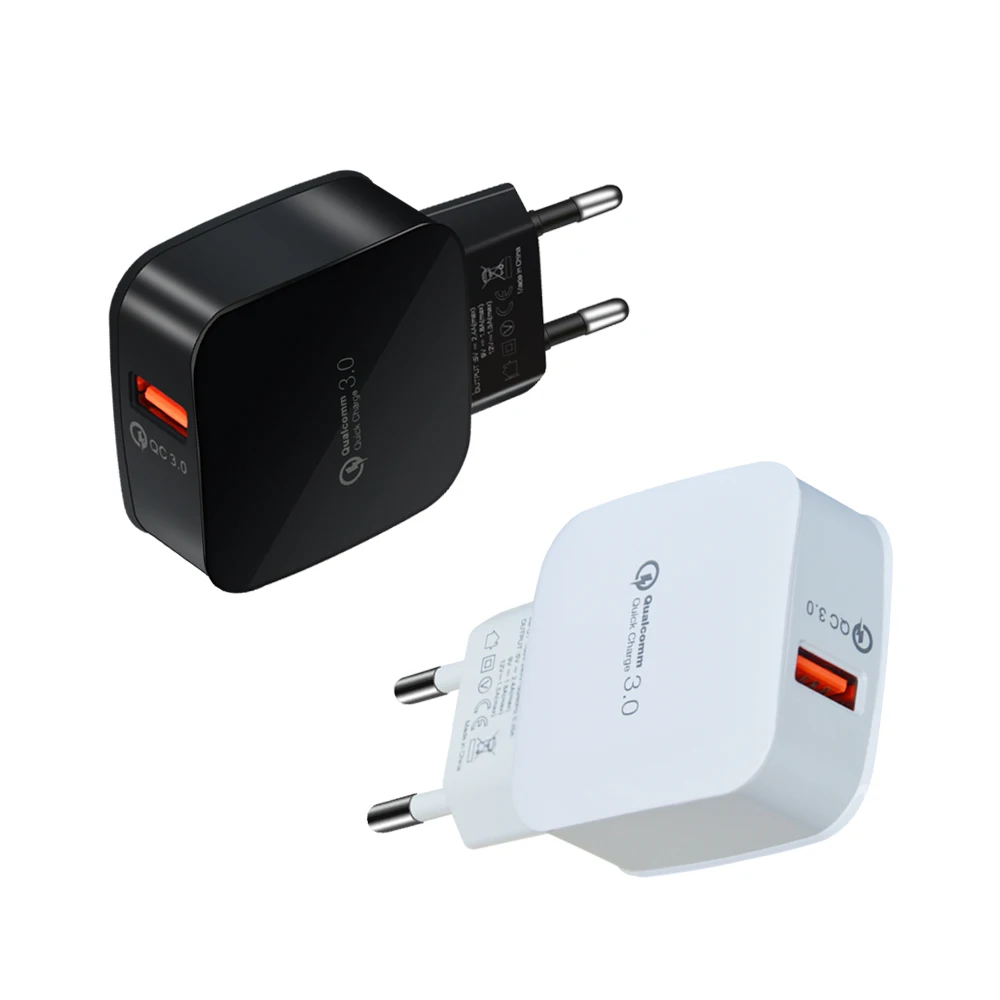 A. s USB зарядное устройство Quick Charge 3,0 быстрое зарядное устройство QC3.0 USB адаптер зарядное устройство для мобильного телефона зарядное устройство s+ 1 м Micro USB кабель