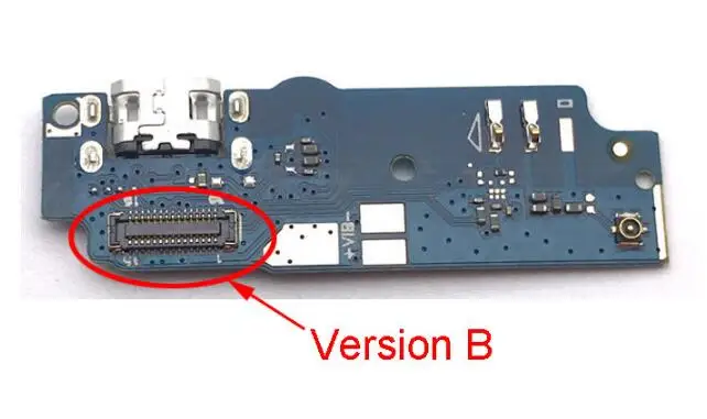 Version B Новая USB плата с зарядным портом гибкий кабель соединитель части для Asus Zenfone Max ZC550KL Z010DA QL1503 QL1502 Fm01b USB Замена - Цвет: Version B