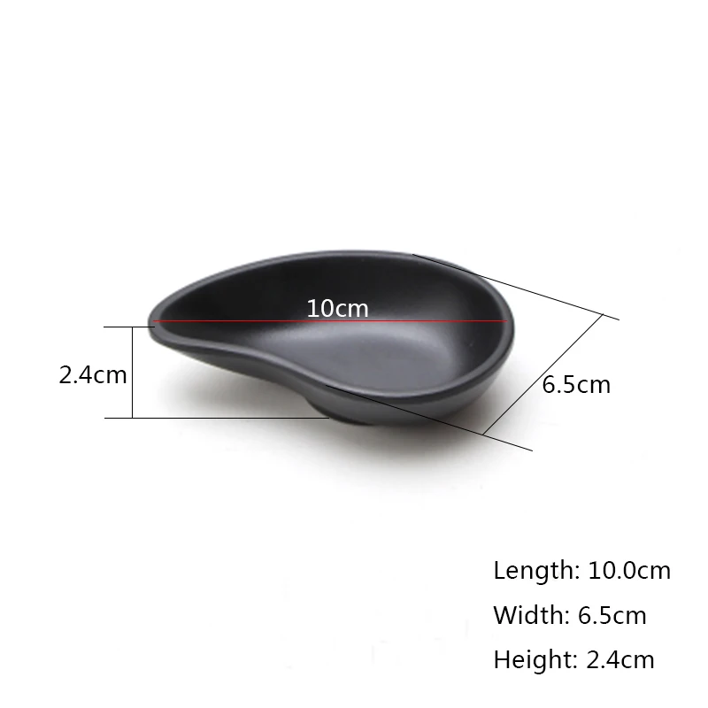 Новинка 2017 года имитация фарфоровая посуда черный скраб приправа блюдо высокого