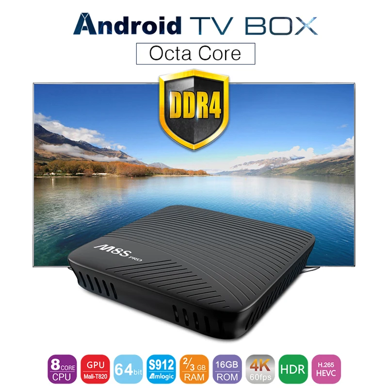 Mecool M8S PRO L Smart tv Box Android 7 1 Amlogic S912 3 ГБ ОЗУ 16 ПЗУ г 5 Wifi ip тв приставка с голосовым
