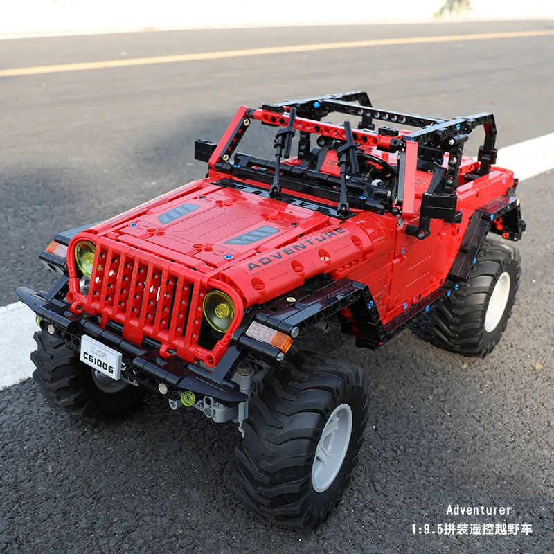 1941 шт. RC машина SUV Jeep Wrangler Rubicon набор моделей строительных блоков бренда Technic Motor питания внедорожные детские игрушки грузовики.