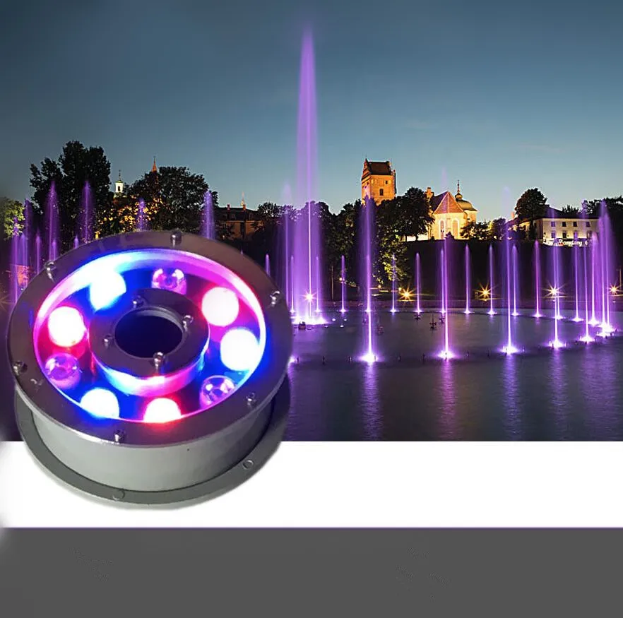 Светодиодная лампа для бассейна 9 Вт RGB IP68 светодиодная наружное освещение