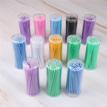 100 шт./упак. одноразовые зубные микро щетки Microbrush аппликаторы для ресниц для наращивания удалить накладные ресницы Pro ватный тампон 100 шт./упак. одноразовые зубные микро щетки Microbrush аппликаторы для ресниц для наращивания удалить накладные ресницы Pro ватный тампон