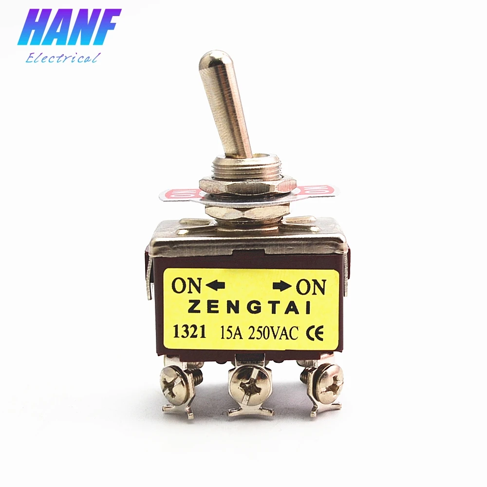 1 шт. 12 мм тогл переключатель 6 Pin ON Rocker DPDT 250V 15A E TEN1321|dpdt rocker switch|dpdt switchdpdt toggle switch |